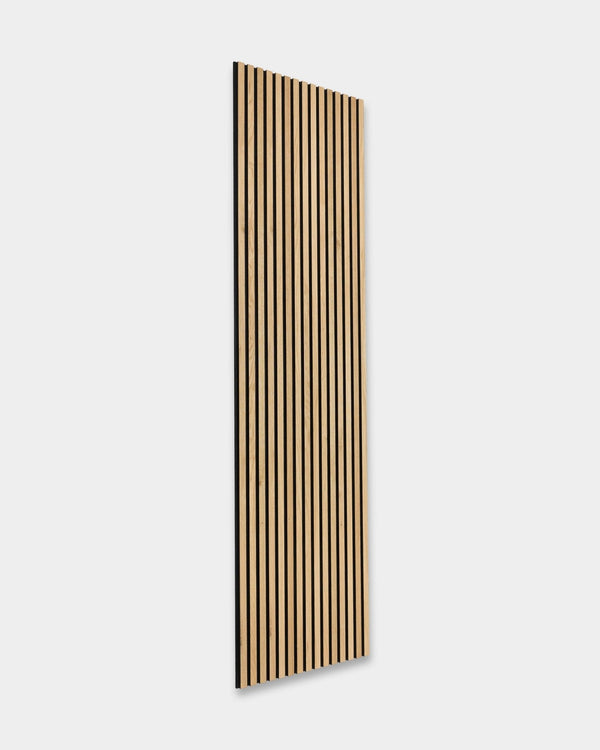 WoodUpp Akupanel Natural Wood Rustic Natural Oak Black Felt 240x60cm