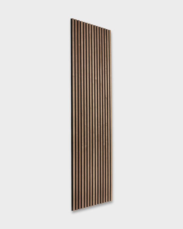 WoodUpp Akupanel Natural Wood Walnut Black Felt 240x60cm