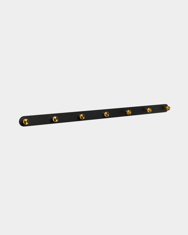Norr Coat Hook Rack Black Brass X7