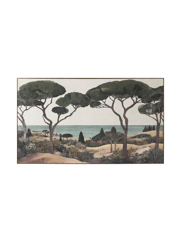 Aegean Pasture XXL Wall Art in Sepia Green