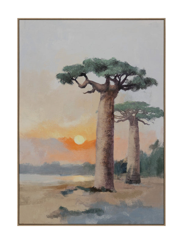 Baobab Dreams Wall Art in Sunset