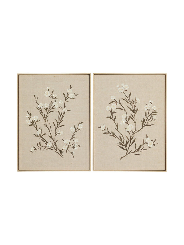 Bloom Wall Art Set of 2 in Lino