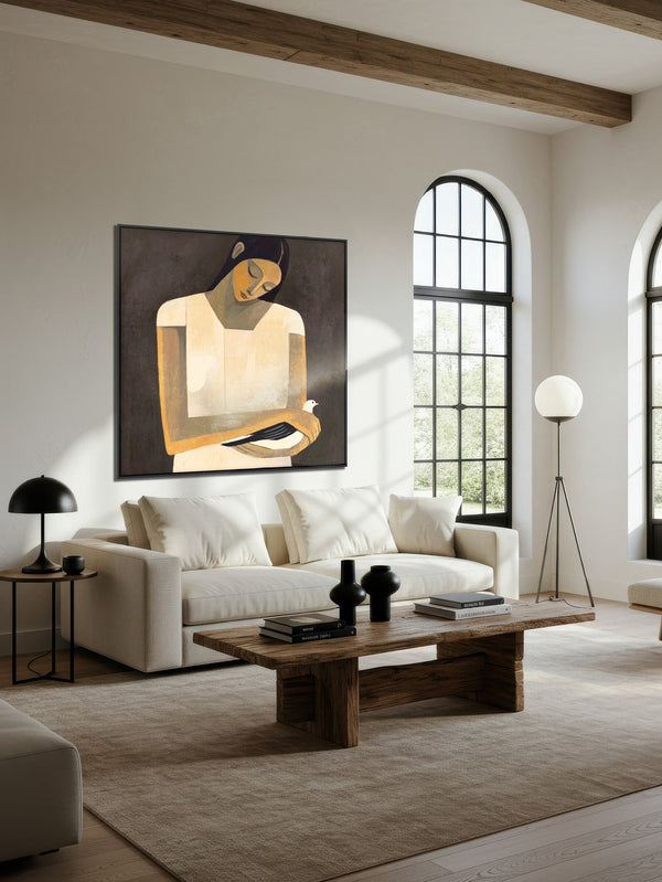 Held In Grace Wall Art in Noir Blanc