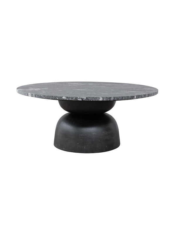 Lisbon Marble Coffee Table in Carbon