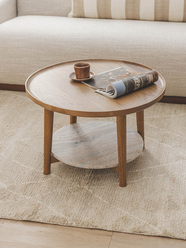 Nubo Oak Coffee Table in Cumin