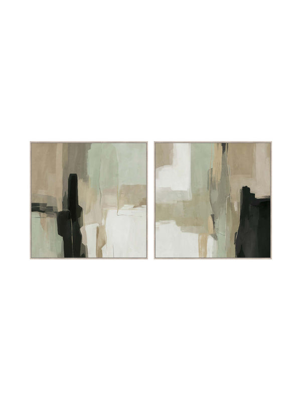 Pistachio Dreaming Wall Art Set of 2 in Minty Hazel