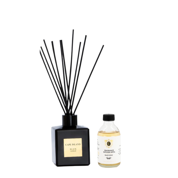Black Gold Unboxed 200ml Diffuser & Refill Combo
