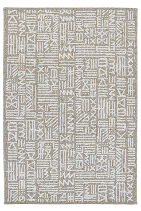 Mural Rug in Sand