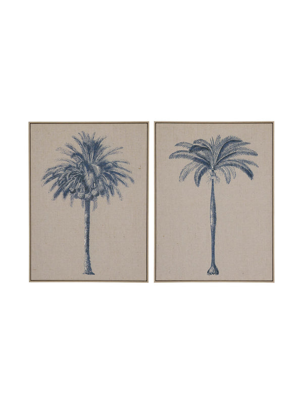 Alcazar Palms Wall Art Set of 2 in Nautical
