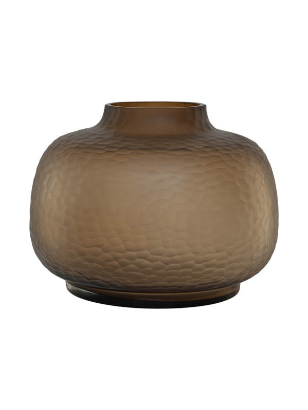 Alcove Vase in Bark Medium