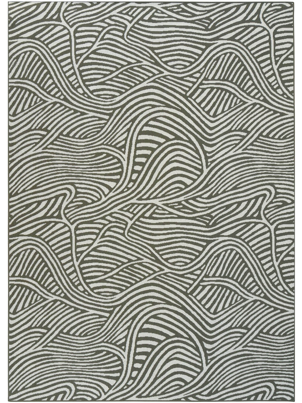 Current Rug in Seaweed