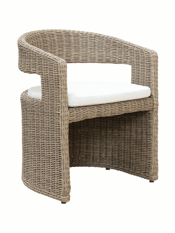 Curacao Outdoor Dining Chair in Creamed Honey