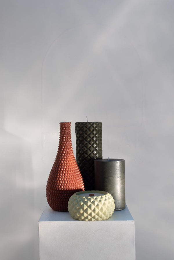 Deep Woods Candle Collection — earthy green-toned luxury candle set inspired by the Knysna Forest