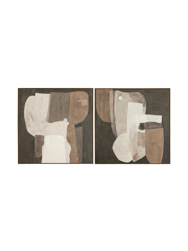 Espresso Roast Wall Art Set of 2 in Coffee