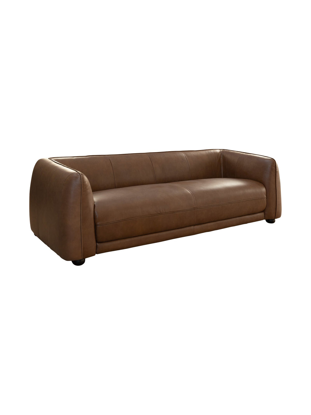 Gianni Leather Sofa 3-Seater in Mocha