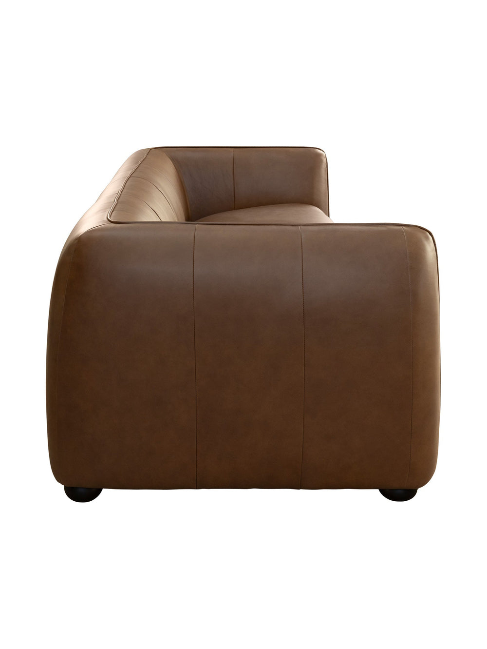 Gianni Leather Sofa 3-Seater in Mocha