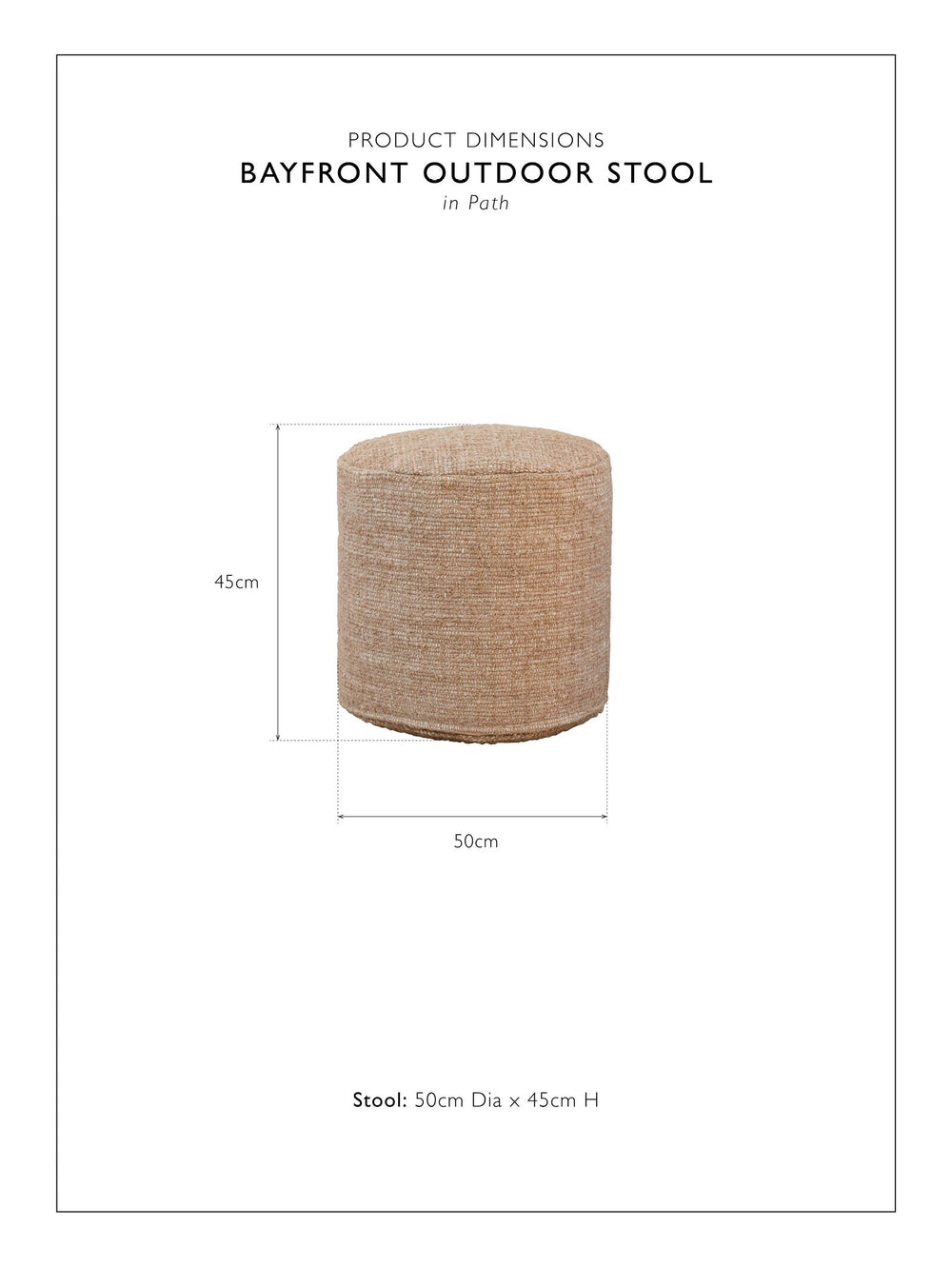 Bayfront Outdoor Stool
