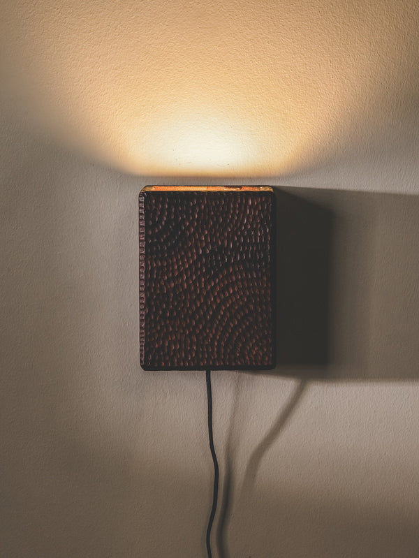 Kwela Wood Wall Light in Bark