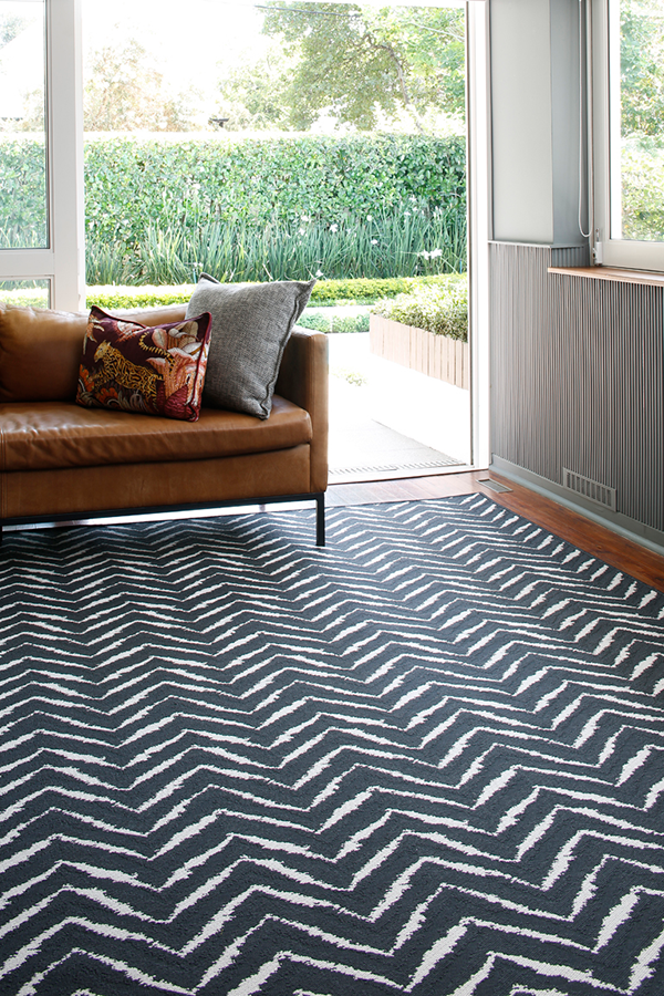 ZAGZI BLACK Rug by Monn