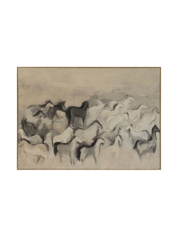 Spirit Run Wall Art in Midnight Pinto