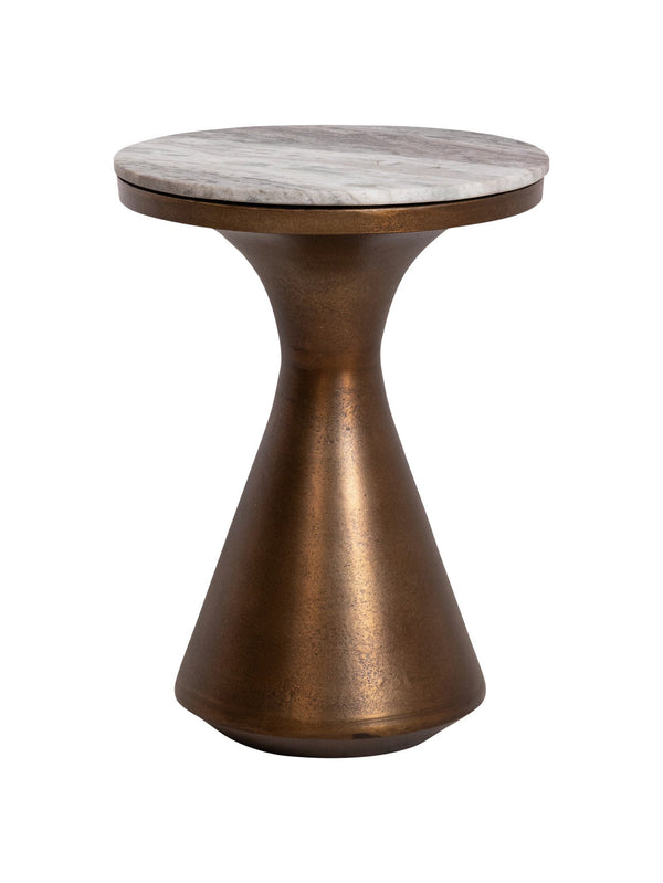 Tilly Marble Side Table in Nature