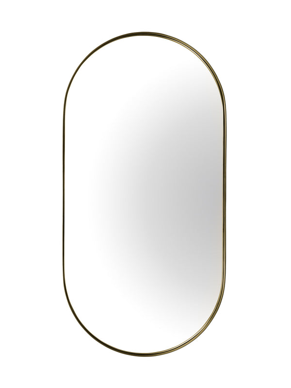 Albano Mirror in Antique Brass