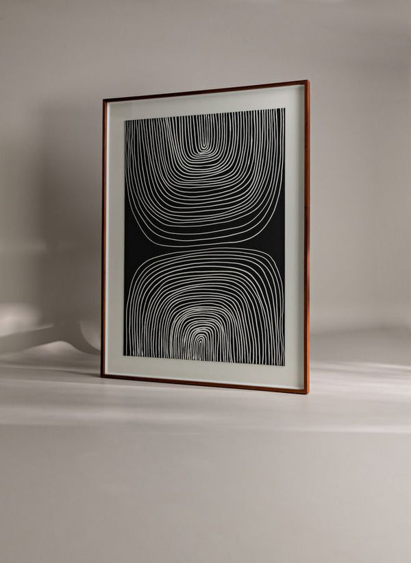 Ewaldi Original Art Large Black and White – ART127